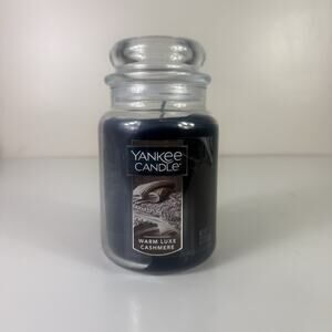 Yankee Candle WarmLuxe Cashmere 22 oz Large Glass Jar Home Decor